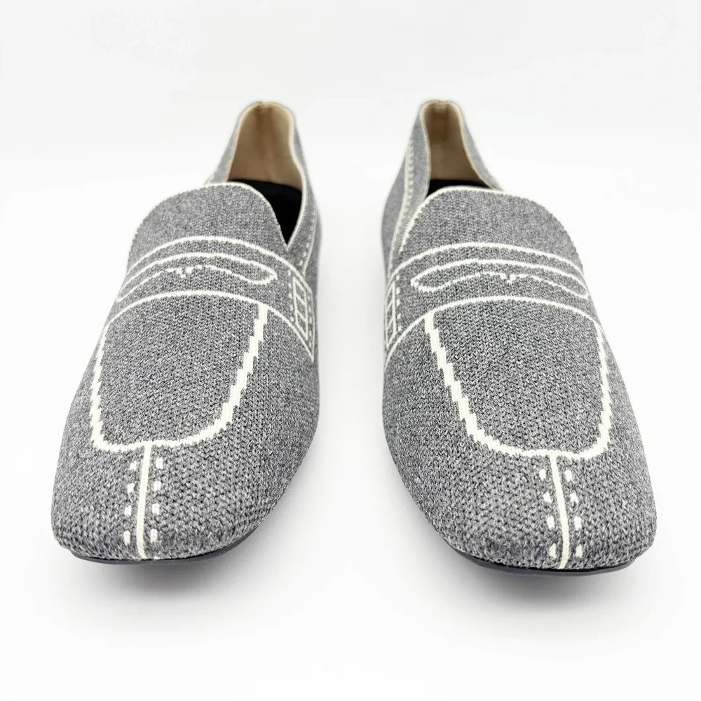 NWB Vivaia Sierra Slip On Washable Loafers in Gray Size 40 - Picture 6 of 16
